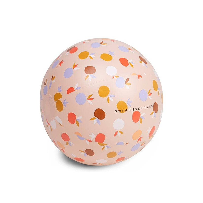 Pelota de playa hinchable con estampado de frutas tropicales coloridas de Swim Essentials