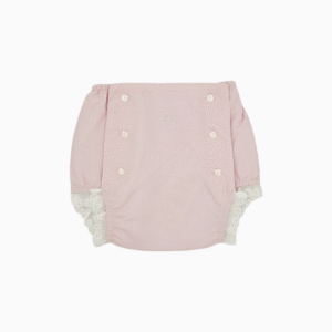 Cubrepañal rosa para bebé Chocolat Baby-delante
