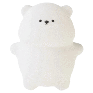 Lámpara nocturna LED en forma de oso dormilón con luz cálida