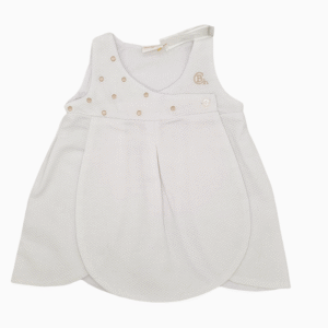 Vestido blanco bebé Chocolat Baby colección Manchester