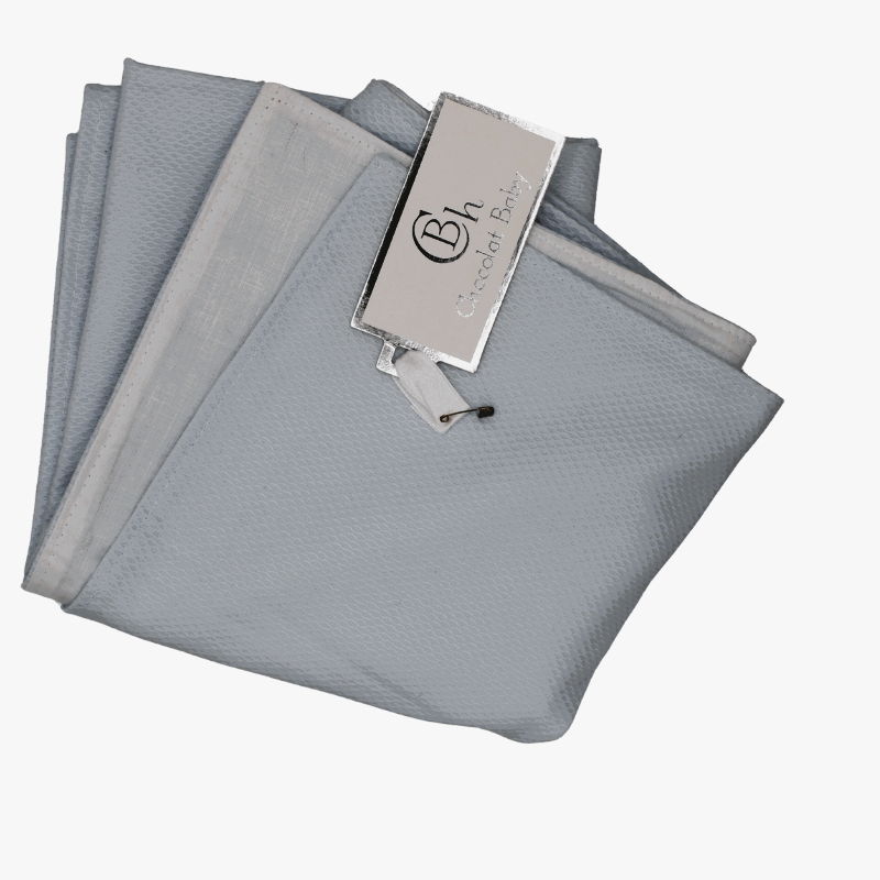 Muselina de piqué celeste de Chocolat Baby