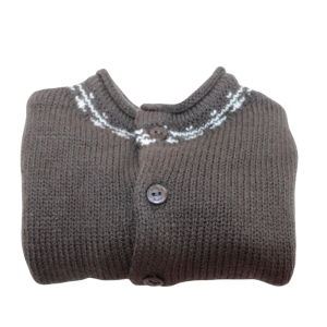 Chaqueta de punto gris marengo bebé Chocolat Baby